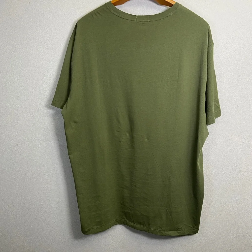 Polo Ralph Lauren Mens 4XLT Green T-Shirt NEW Graphic Logo Tall FLAW